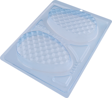 Forma de Chocolate Especial 3 Partes - Ovo Tablete Matelasse - BWB10343